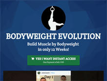 Tablet Screenshot of bodyweightevolution.com
